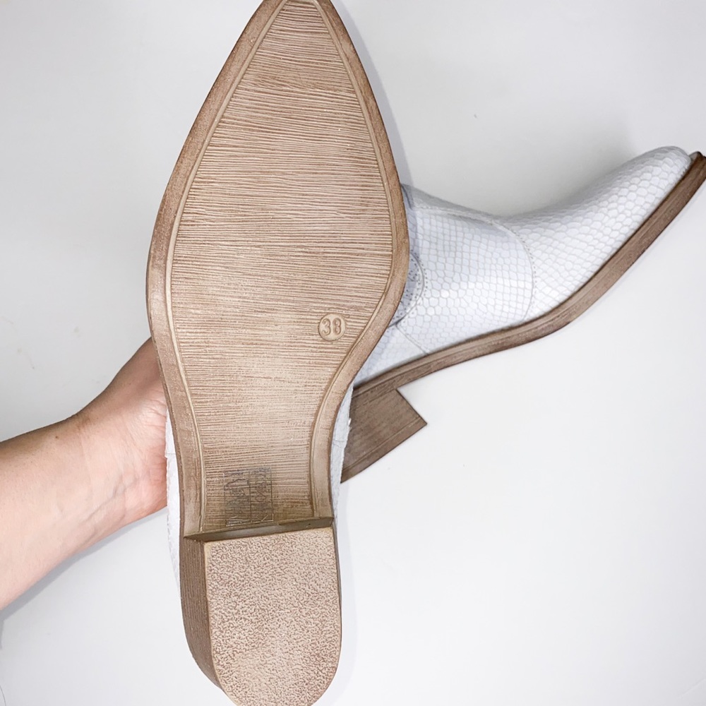 Gabriella Ankle boots white leather size 37 - Picture 4 of 6